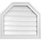 Ekena Millwork Octagonal Top Surface Mount PVC Gable Vent w/ 2"W x 1-1/2"P Brickmould Frame, 22"W x 20"H GVPOT22X2002SF - alternate 1